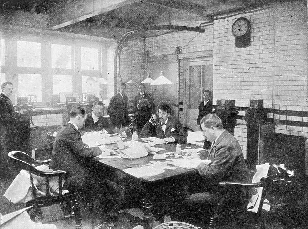 News Room in the 1890S
