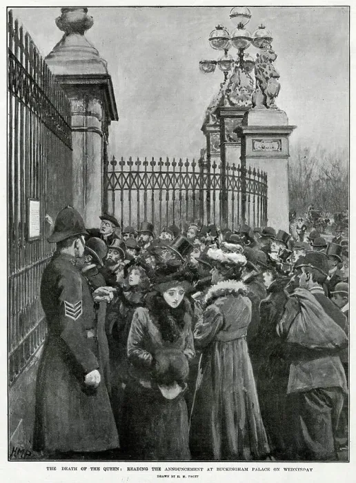 Framed Print : News of Victoria's Death 1901 Framed Print : News of Victoria's Death 1901