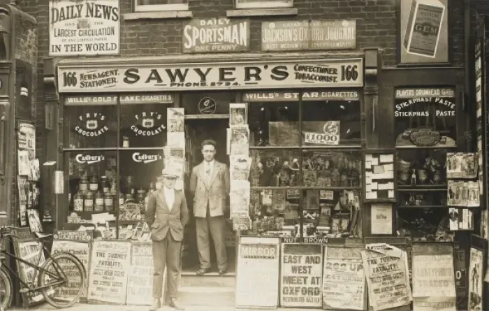 Framed Print : Newsagent & Much More - Oxford Framed Print : Newsagent & Much More - Oxford