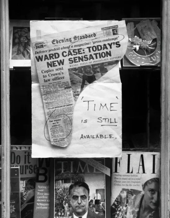 Framed Print : Newsagents window, North London Framed Print : Newsagents window, North London