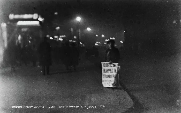 Framed Print : The Newsboy Framed Print : The Newsboy