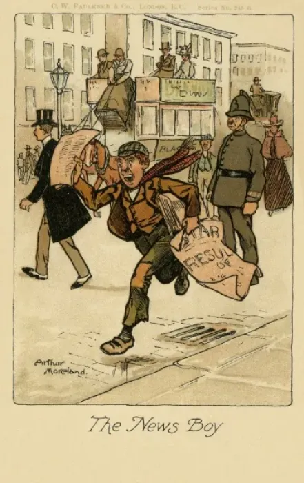 Framed Print : The Newsboy Framed Print : The Newsboy