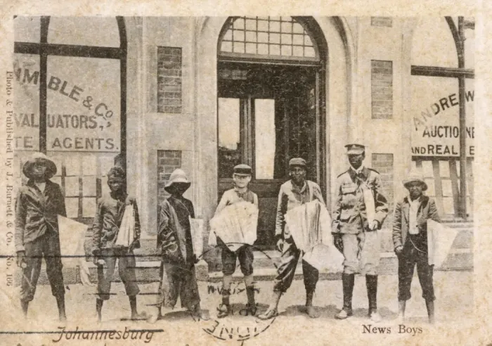 Framed Print : Newspaper boys, Johannesburg, Transvaal, South Africa Framed Print : Newspaper boys, Johannesburg, Transvaal, South Africa