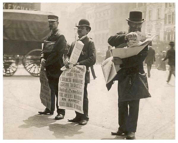 Newspaper Sellers  /  1892