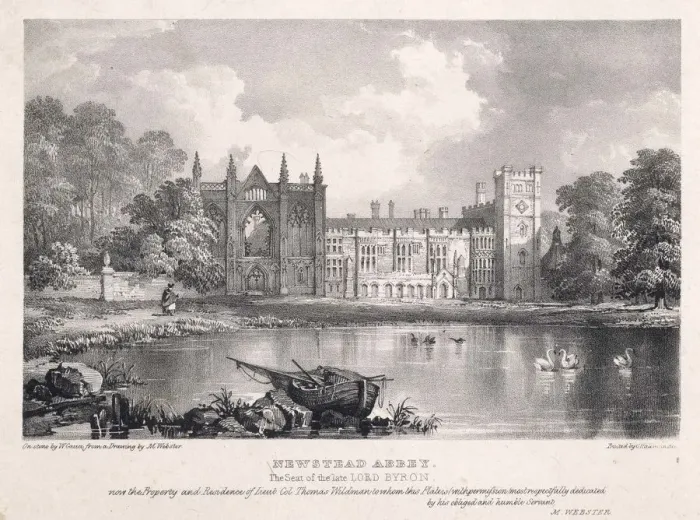 Framed Print : NEWSTEAD ABBEY / WEBSTER Framed Print : NEWSTEAD ABBEY / WEBSTER