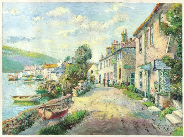 Framed Print : Newton Ferrers Devon Landscape scene England Framed Print : Newton Ferrers Devon Landscape scene England