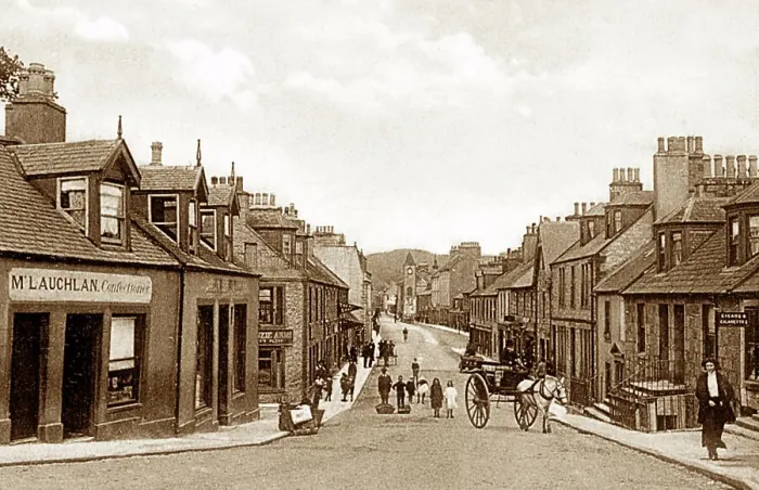 Framed Print : Newton Stewart Victoria Street early 1900s Framed Print : Newton Stewart Victoria Street early 1900s