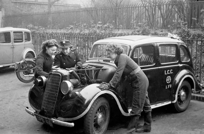 Framed Print : NFS firewomen at work, rest and play, WW2 Framed Print : NFS firewomen at work, rest and play, WW2