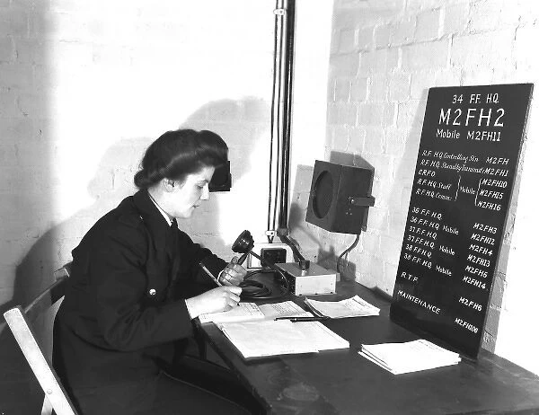NFS radio operator at Ealing HQ (34 D), WW2