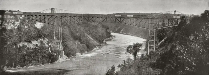 Framed Print : Niagara Cantilever Bridge Framed Print : Niagara Cantilever Bridge