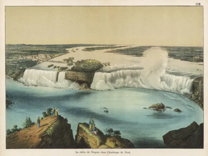 Framed Print : Niagara Falls between Canada and the USA Framed Print : Niagara Falls between Canada and the USA