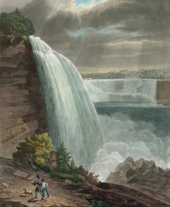 Framed Print : Niagara falls from Goat island Framed Print : Niagara falls from Goat island