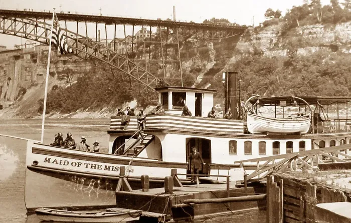 Framed Print : Niagara Falls Maid of the Mist probably early 1900s Framed Print : Niagara Falls Maid of the Mist probably early 1900s