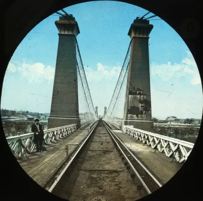 Framed Print : The Niagara Falls Suspension Bridge, USA Framed Print : The Niagara Falls Suspension Bridge, USA