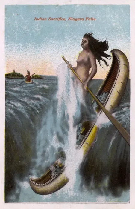 Framed Print : Niagara Falls, USA - Indian Sacrifice Framed Print : Niagara Falls, USA - Indian Sacrifice