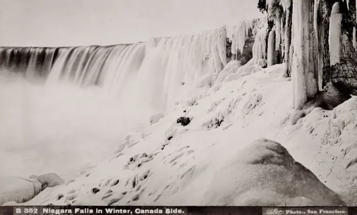 Framed Print : Niagara Falls in winter, frozen. Isaiah Taber studio Framed Print : Niagara Falls in winter, frozen. Isaiah Taber studio