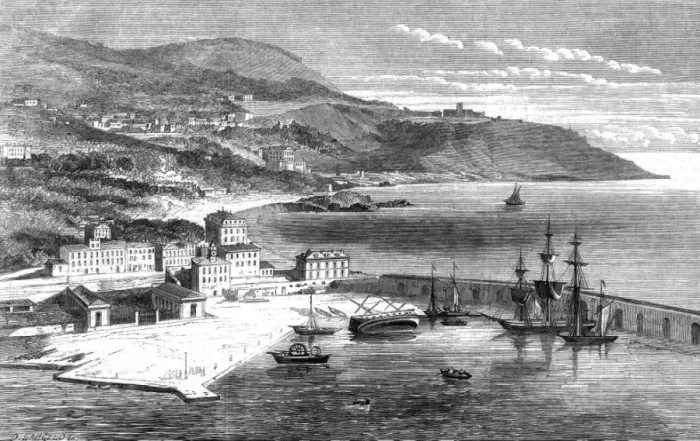 Framed Print : Nice in 1860 Framed Print : Nice in 1860