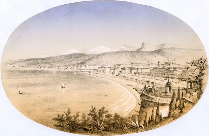 Framed Print : NICE / BAIE DES ANGES Framed Print : NICE / BAIE DES ANGES