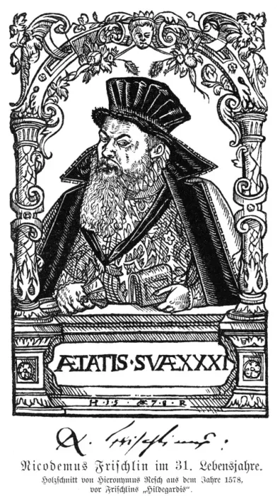 Framed Print : Nicodemus Frischlin - 2 Framed Print : Nicodemus Frischlin - 2