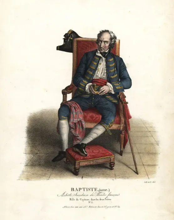 Framed Print : Nicolas Anselme Baptiste as Capitaine in Les Framed Print : Nicolas Anselme Baptiste as Capitaine in Les