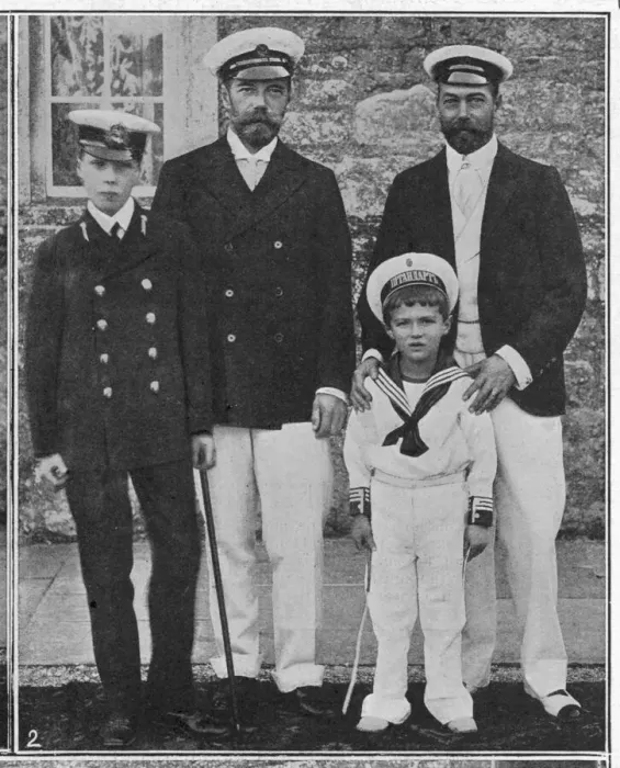 Framed Print : NICOLAS II WITH SONS