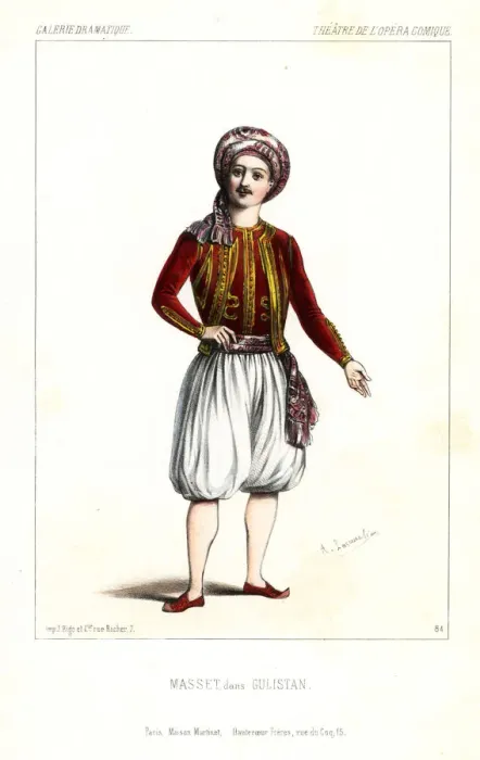Framed Print : Nicolas Jean-Jacques Masset in the opera Gulistan, 1844 Framed Print : Nicolas Jean-Jacques Masset in the opera Gulistan, 1844