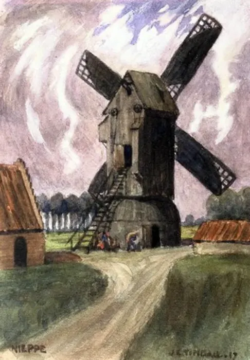 Framed Print : Nieppe, just outside Northern boundary of Armentieres, WW1 Framed Print : Nieppe, just outside Northern boundary of Armentieres, WW1