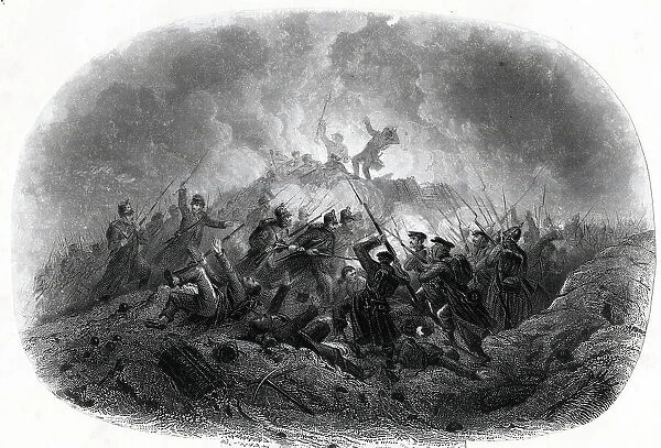 Night attack in the trenches, Battle of Inkermann, Crimea