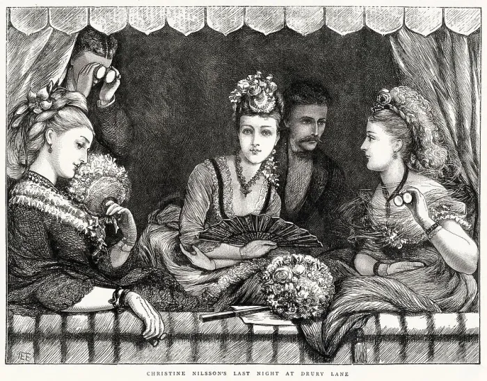 Framed Print : Last Night at Drury Lane 1872 Framed Print : Last Night at Drury Lane 1872