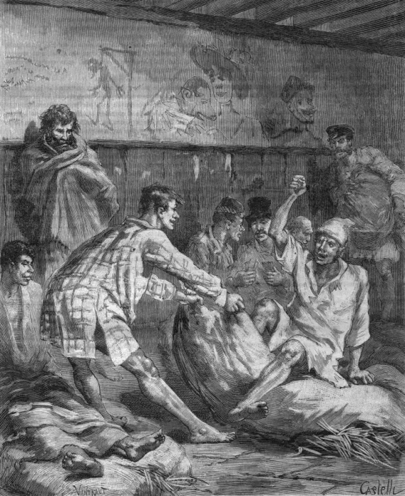 Framed Print : A Night In a London workhouse Framed Print : A Night In a London workhouse