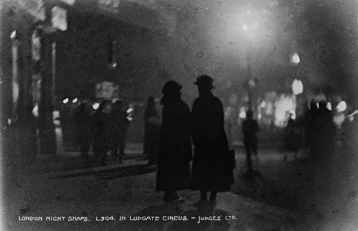 Framed Print : Night Scene at Ludgate Circus Framed Print : Night Scene at Ludgate Circus