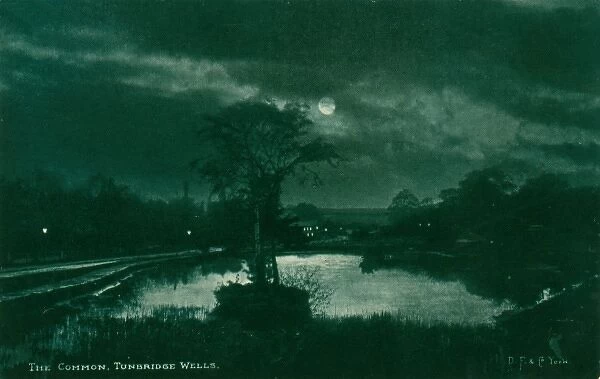 Night time scene. Tunbridge Wells, Toad Rock