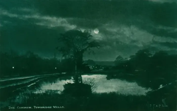 Framed Print : Night time scene. Tunbridge Wells, Toad Rock Framed Print : Night time scene. Tunbridge Wells, Toad Rock
