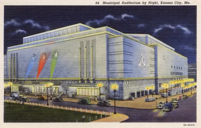 Framed Print : Night view of Municipal Auditorium, Kansas City, Mo, USA Framed Print : Night view of Municipal Auditorium, Kansas City, Mo, USA