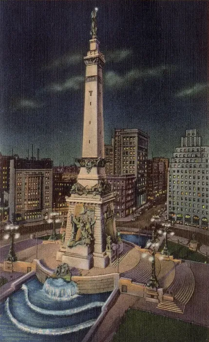 Framed Print : Night view of Soldiers and Sailors Monument, Indianapolis, Indiana, USA Date: 1936 Framed Print : Night view of Soldiers and Sailors Monument, Indianapolis, Indiana, USA Date: 1936