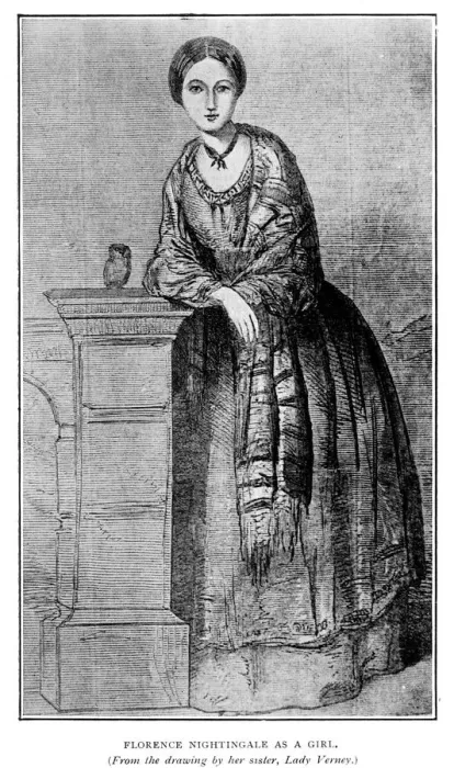 Framed Print : NIGHTINGALE AS A GIRL Framed Print : NIGHTINGALE AS A GIRL