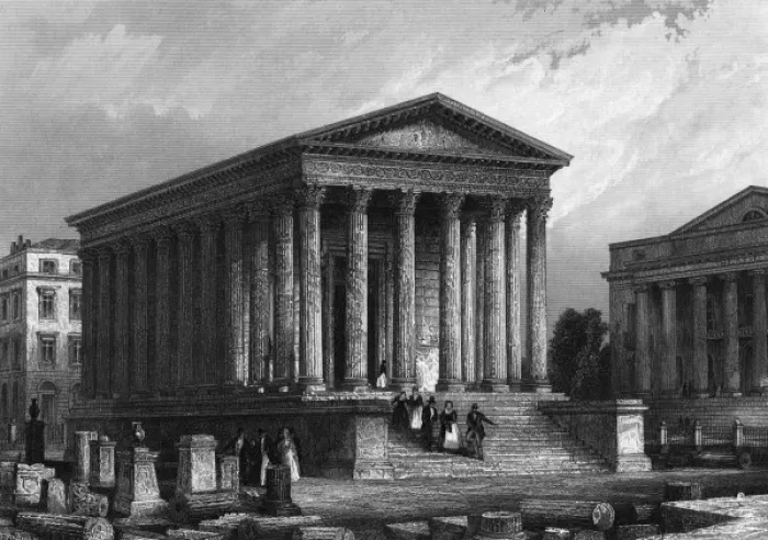 Framed Print : Nimes Maison Carree Framed Print : Nimes Maison Carree