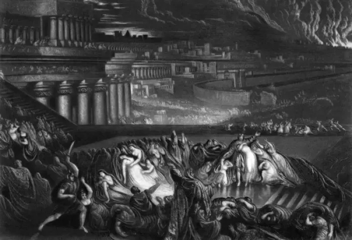 Framed Print : Nineveh Sacked by Medes Framed Print : Nineveh Sacked by Medes