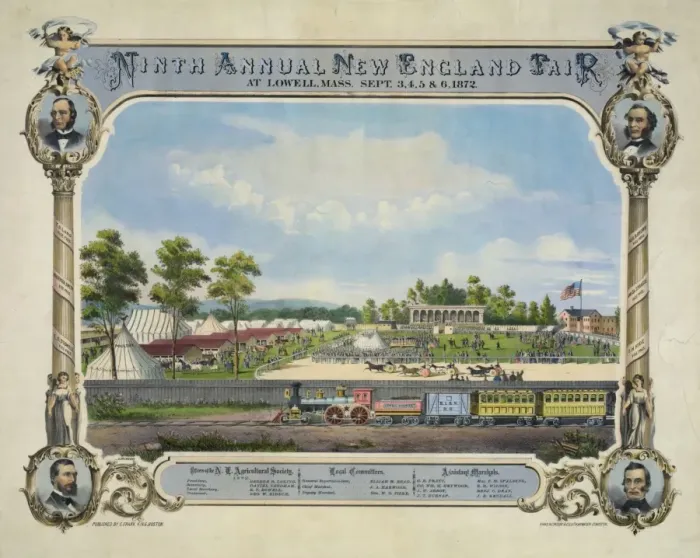 Framed Print : Ninth annual New England Fair, at Lowell, Mass. Sept. 3, 4 Framed Print : Ninth annual New England Fair, at Lowell, Mass. Sept. 3, 4