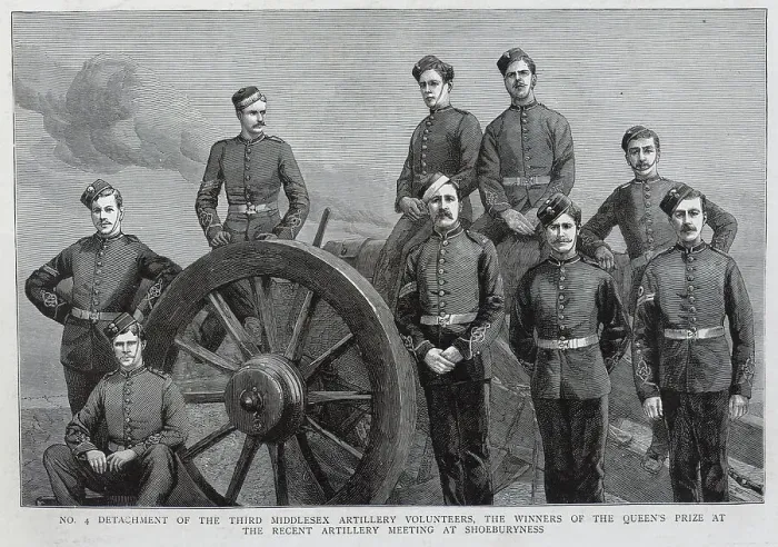 Framed Print : No. 4 Detachment, 3rd Middlesex Artillery Volunteers Framed Print : No. 4 Detachment, 3rd Middlesex Artillery Volunteers