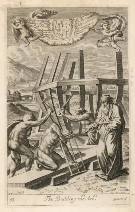Framed Print : Noah Builds the Ark Framed Print : Noah Builds the Ark
