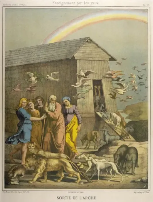 Framed Print : Noah Leaves the Ark Framed Print : Noah Leaves the Ark