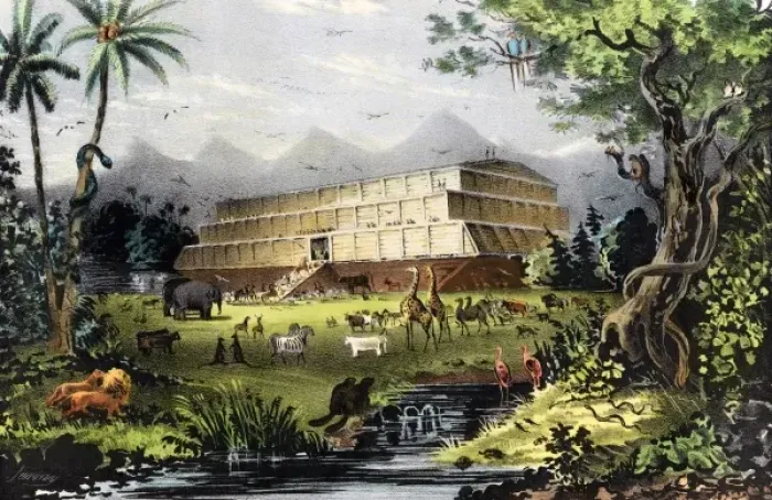 Framed Print : Noahs Ark Date: ca. 1847 Framed Print : Noahs Ark Date: ca. 1847