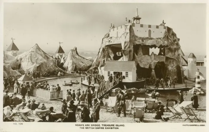 Framed Print : Noahs Ark Bridge ove to Treasure Island at The British Empire Exhibition, Wembley Park Framed Print : Noahs Ark Bridge ove to Treasure Island at The British Empire Exhibition, Wembley Park