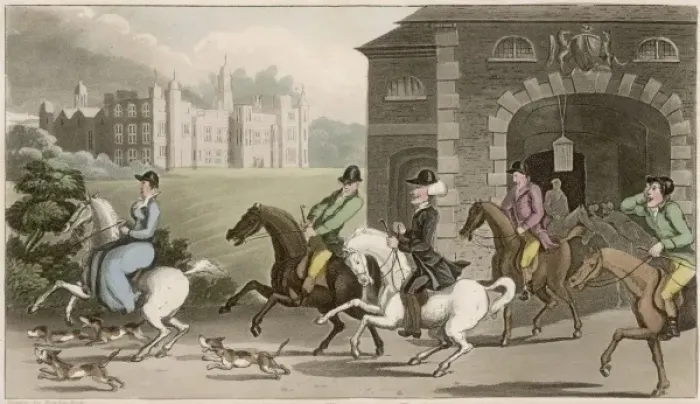 Framed Print : A noble hunting party Framed Print : A noble hunting party