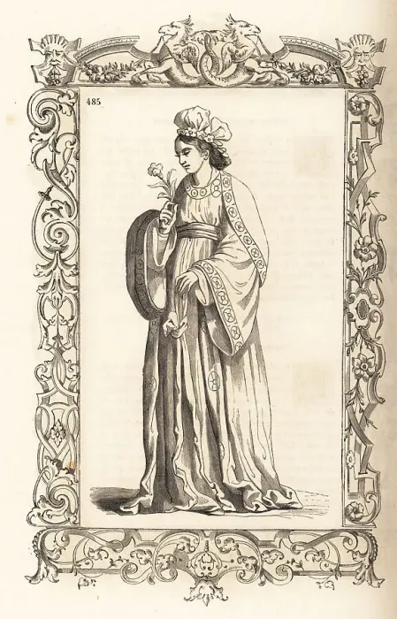 Framed Print : Noble woman of China, 16th century Framed Print : Noble woman of China, 16th century
