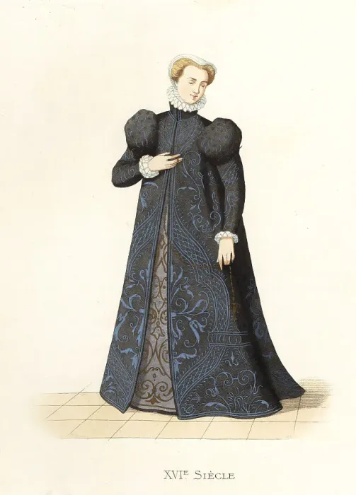 Framed Print : Noble woman of Lorraine, 16th century Framed Print : Noble woman of Lorraine, 16th century