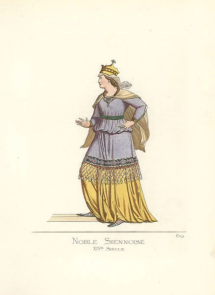 Noble woman of Siena, 14th century