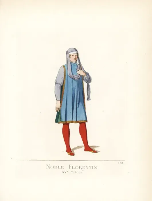 Framed Print : Nobleman of Florence, 15th century