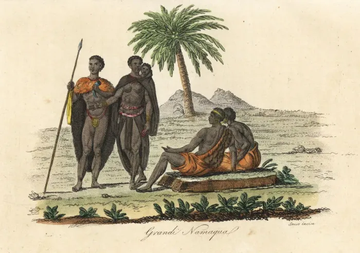 Framed Print : Nobles of the Nama (Namaqua) people of South Africa Framed Print : Nobles of the Nama (Namaqua) people of South Africa
